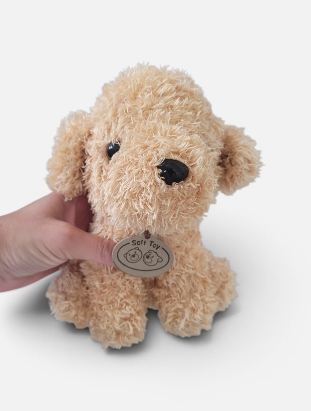 Target Cream Plush Puppy Soft Toy with Pendant Tag